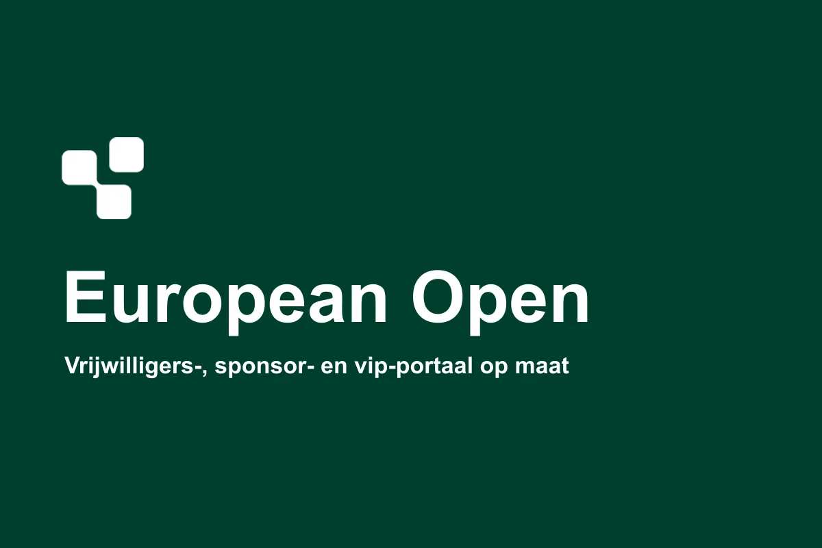 European Open: vrijwilligers- en hospitality portaal op maat van DatApps
